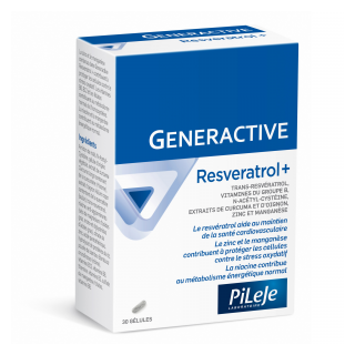 Généractive Resveratol + 30 Gélules 