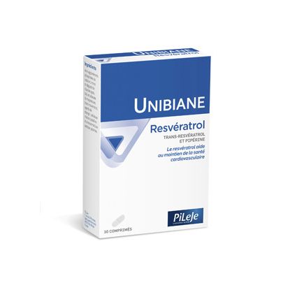 Pileje Unibiane Resvératrol - 30 comprimés