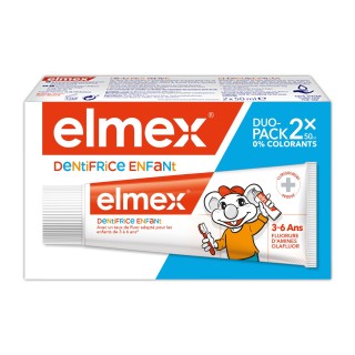 Elmex Dentifrice enfant de 2 à 6 ans - 2 x 50ml