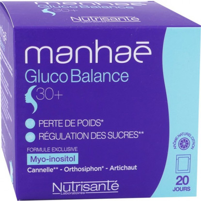 Nutrisanté Manhaé Gluco Balance 30+ - 20 sachets