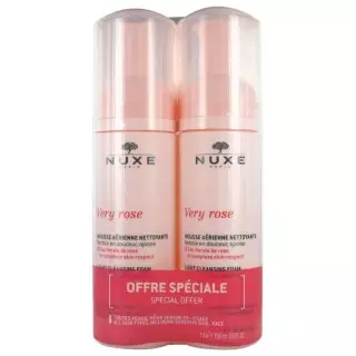Nuxe Very Rose Mousse aérienne nettoyante - 2 x 150ml