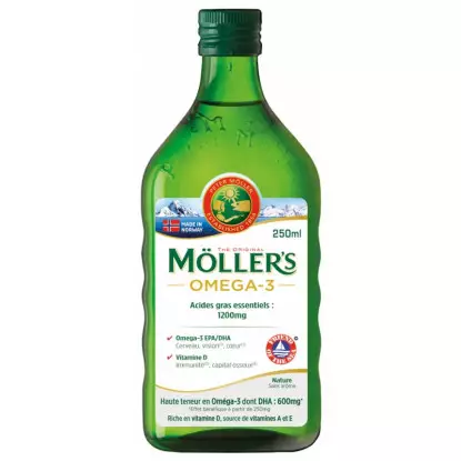 Möller's Omega-3 Huile de foie de morue sans arôme - 250ml