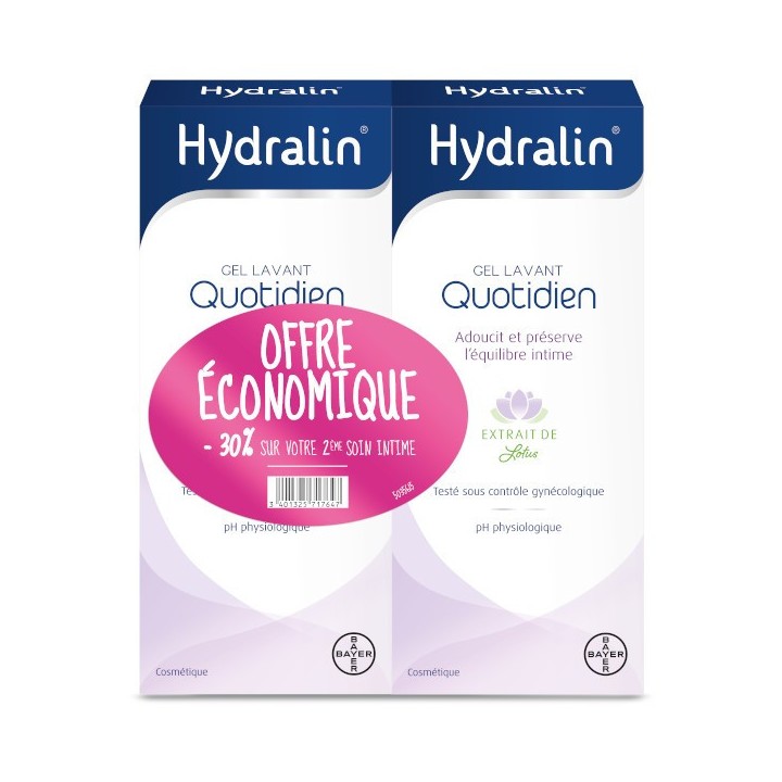 Hydralin Quotidien Savon Liquide 400ml Duo