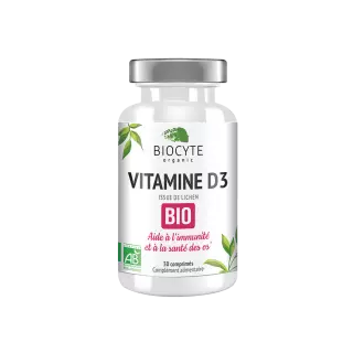 Biocyte Vitamine D3 Bio - 30 comprimés