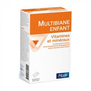 Pileje Multibiane Enfant vitamines et minéraux - 20 sachets