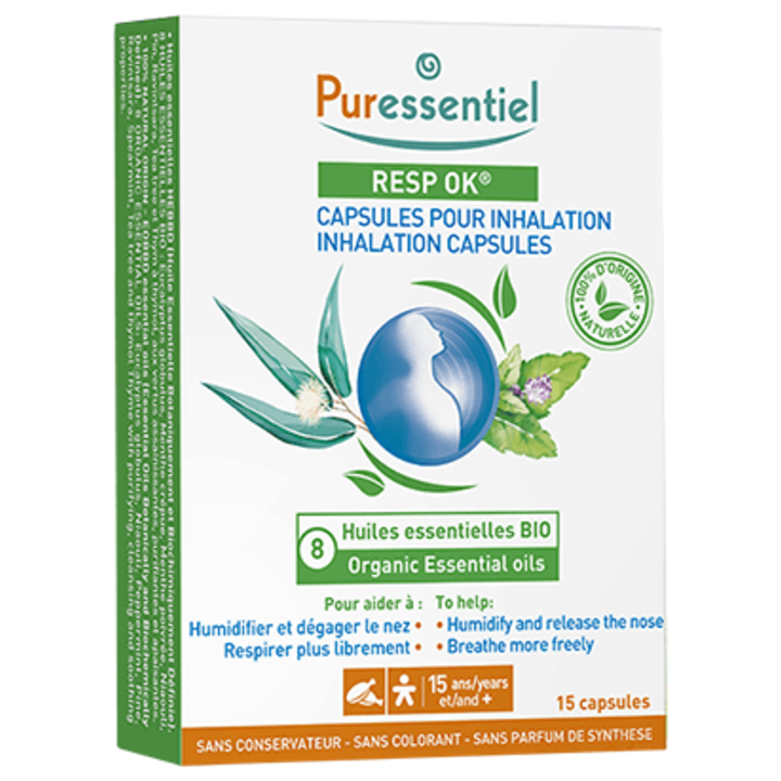 Puressentiel Capsules pour inhalation Resp'OK - 15 capsules