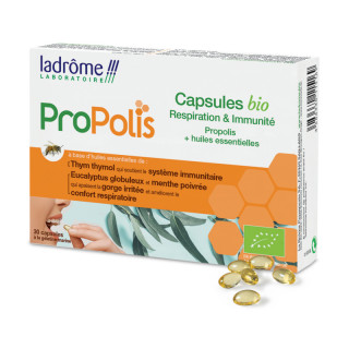 Ladrôme Propolis Respiration et immunité Bio - 30 capsules