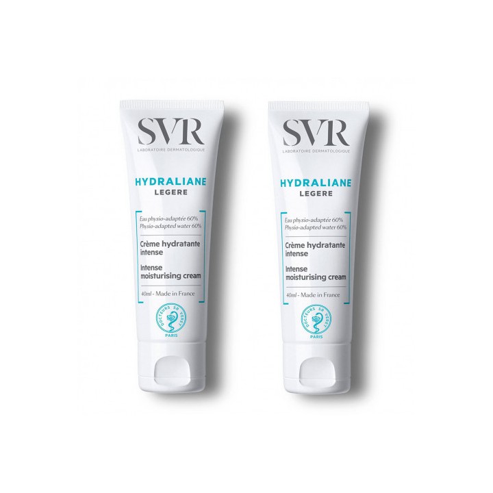 SVR Hydraliane légère Crème hydratante intense - Lot de 2 x 40ml