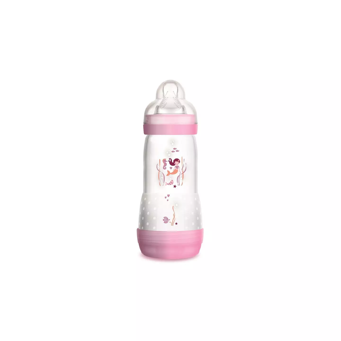 Lot de 2 Biberons - MAM - Easy Start / Anti-Colique - 260 ml - Tétine Débit 2 - Lilas Sable