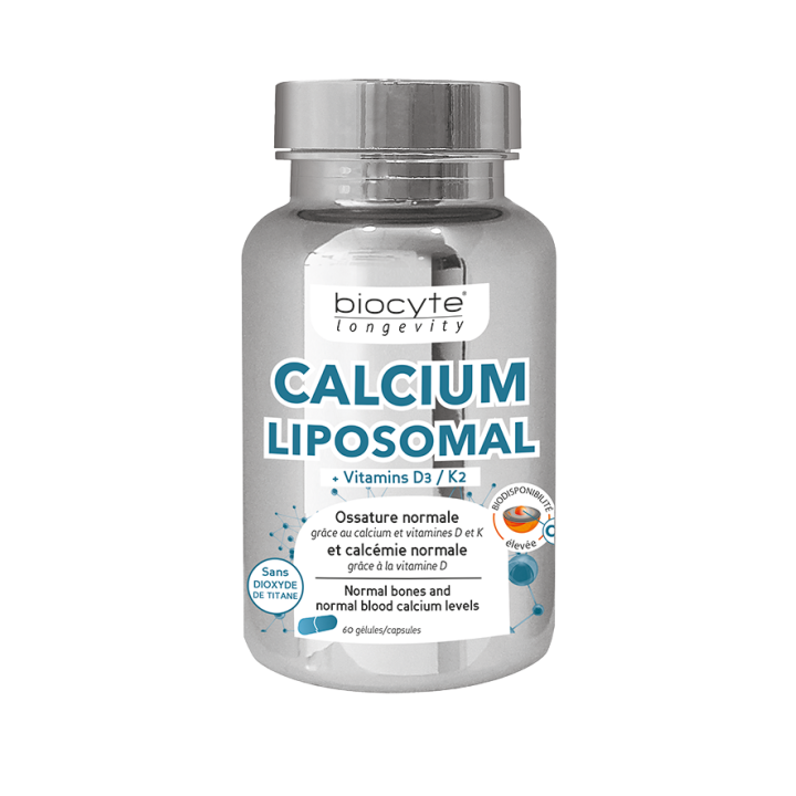 Biocyte Calcium Vitamins D3 K2 - 60 gélules
