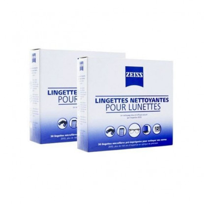 Zeiss Lingettes Nettoyantes Lunettes - 30 Lingettes | Pour Smartphone, Écrans, Jumelles & Surfaces Optiques