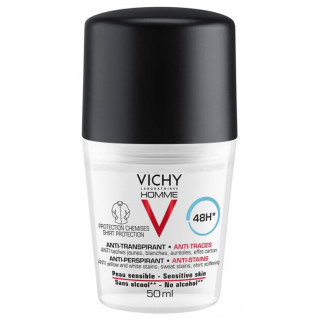 Vichy Homme Déodorant bille traitement anti-traces 48h - 50ml