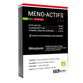 Synactifs MenoActifs Bio - 30 gélules