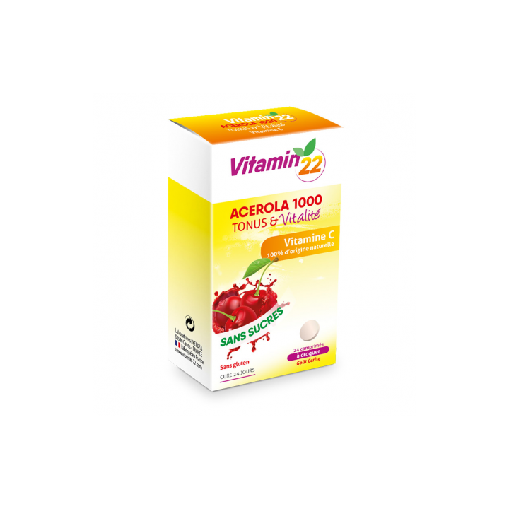 Ineldea Vitamin'22 Acérola 1000 - 24 comprimés à croquer