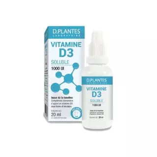 D.Plantes Vitamine D3 soluble 1000 UI - 25ml