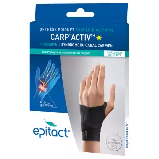 Epitact Carp'Activ Orthèse poignet souple d'activité gauche - Taille S