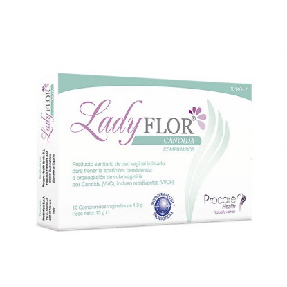 Procare Health Ladyflor Candida - 10 comprimés vaginaux