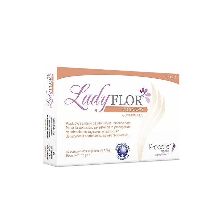 Procare Health Ladyflor Vaginosis - 10 comprimés vaginaux