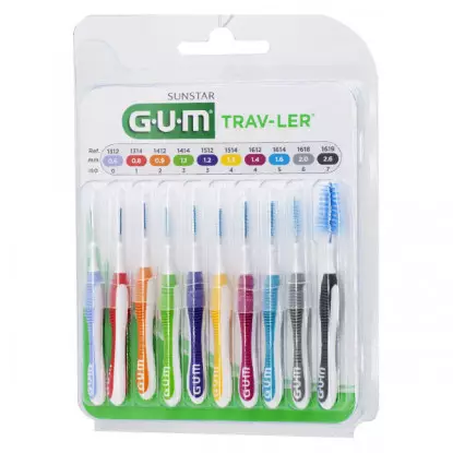 Gum Trav-Ler Brossettes interdentaires - 10 unités