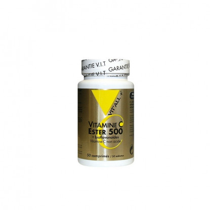 Vitall+ Ester C500 + Bioflavonoïdes - 50 comprimés