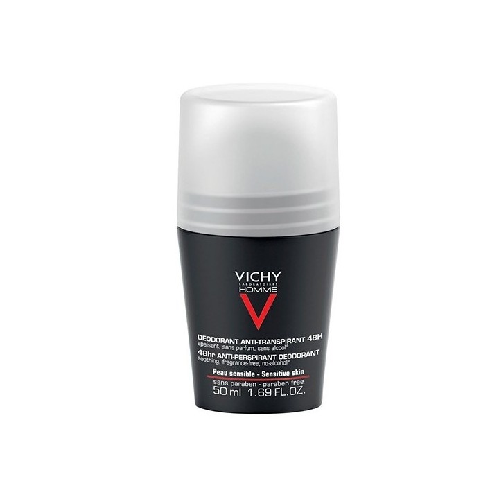 Vichy Homme Déodorant roll-on peaux sensibles 48H - 50ml