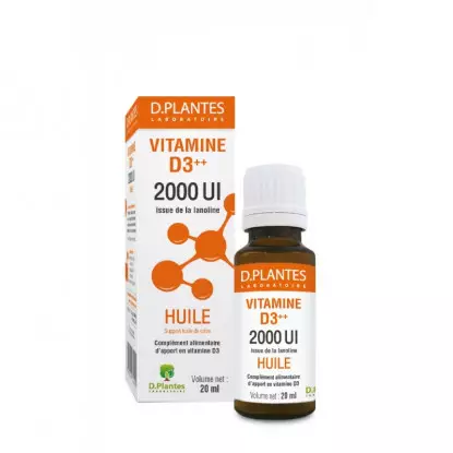 D.Plantes Vitamine D3++ 2000UI Huile - 20ml