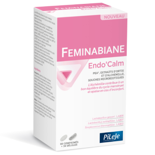 Pileje Feminabiane Endo'Calm - 60 comprimés + 30 gélules