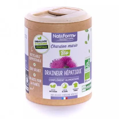 Nat&Form Chardon marie Bio - 90 gélules