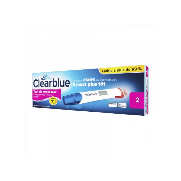 Clearblue Test de grossesse digital ultra-précoce - 2 unités
