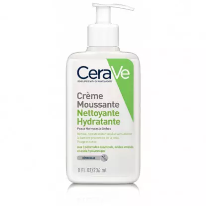 Cerave Crème moussante nettoyante hydratante visage - 236ml