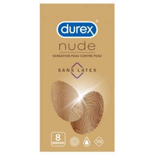 Durex Nude sans latex - 8 préservatifs