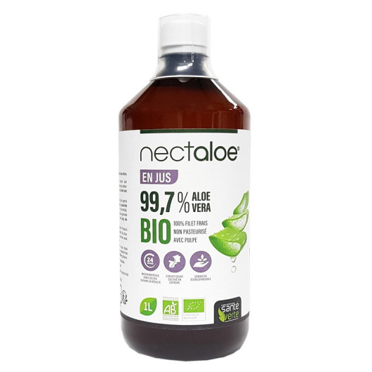 Jus d'Aloé Vera Bio Nectaloe Santé Verte - 1 litre