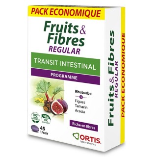 Ortis Fruits & Fibres Regular Transit intestinal - 45 comprimés