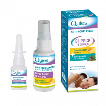 Quies Anti-ronflement spray buccal 70ml + Spray nasal 15ml