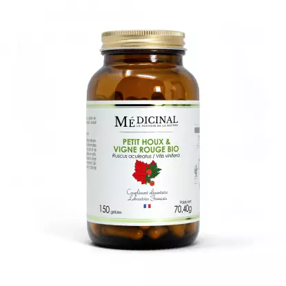 Médiprix Petit Houx / Vigne Rouge Bio - 150 gélules