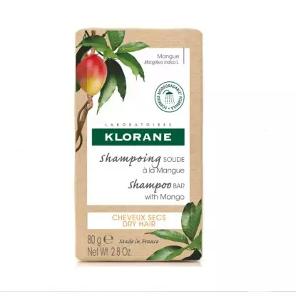 Klorane Shampoing solide Mangue pour cheveux secs - 80g