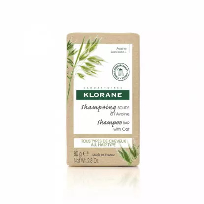 Klorane Shampoing solide Avoine tous types de cheveux - 80g