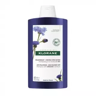 Klorane Shampoing déjaunissant à la Centaurée Bio - 400ml