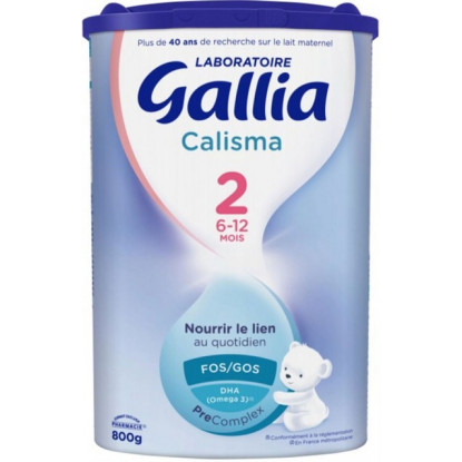 Lait Calisma 2ème âge Gallia - Bébé de 6 à 12 mois - 800g