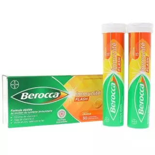 Berocca Immunité flash - 30 comprimés effervescents
