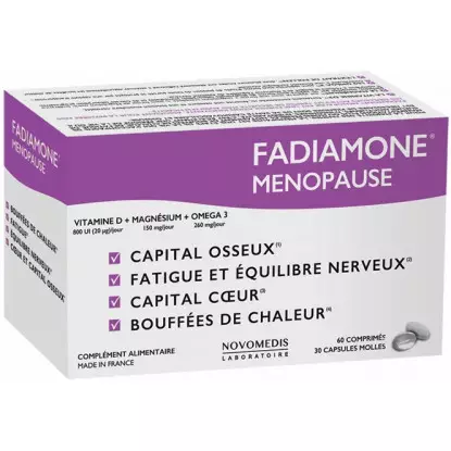 Novomedis Fadiamone Ménopause - 60 comprimés + 30 capsules molles