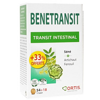 Ortis Bénétransit Transit intestinal - 54 comprimés + 18 comprimés Offerts