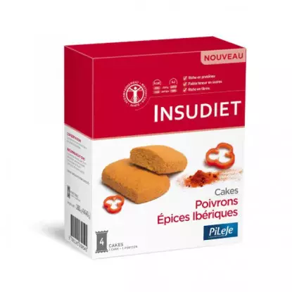 Insudiet Cake poivrons épices Ibériques - 4 cakes