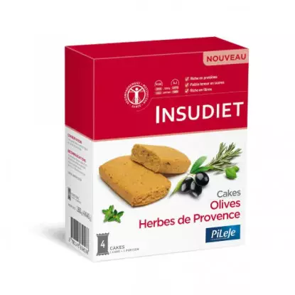Insudiet Cake olives herbes de Provence - 4 cakes
