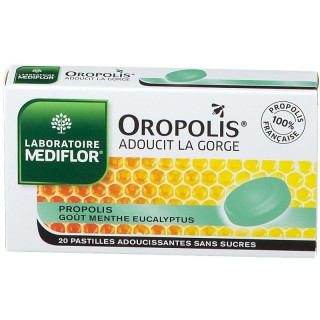 Médiflor Oropolis Pastilles adoucissantes pour la gorge - 20 pastilles à sucer