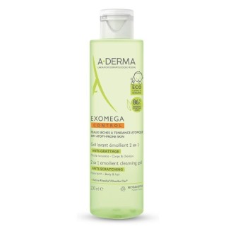 A-Derma Exomega Control Gel lavant émollient anti-grattage - 200ml