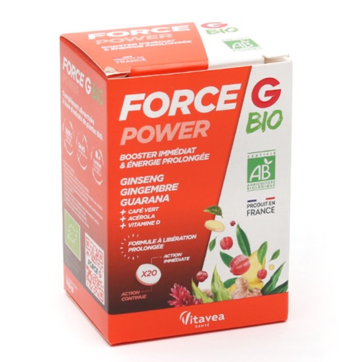Nutrisanté Force G Power Bio - 20 comprimés