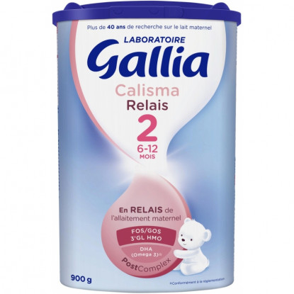 Lait Calisma relais 2ème âge Gallia - Bébé de 6 à 12 mois - 800g