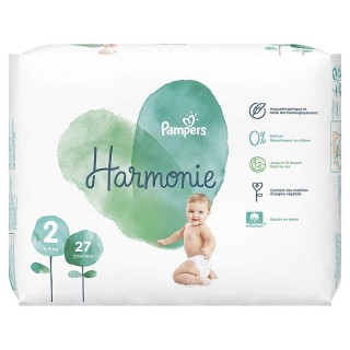 Pampers Harmonie Couches T2 (4-8kg) - 39 couches