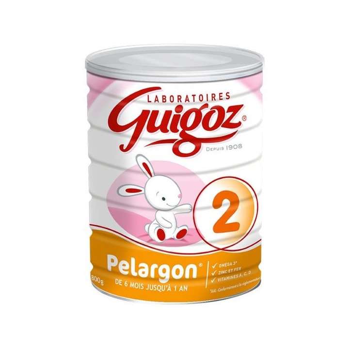 Guigoz Pelargon lait 2ème âge - 800g